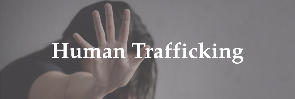 Human Trafficking website banner
