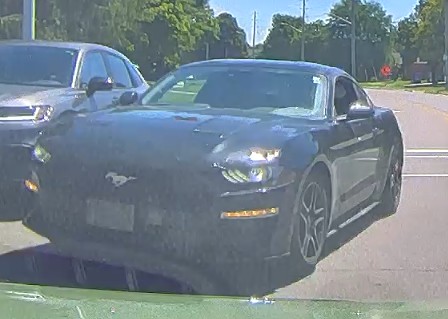 Ford Mustang dash cam image