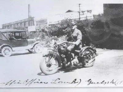 Motorcycle patrol in 1930.